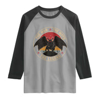 Funny Mothman The Man The Moth The Legend Raglan Shirt Retro Folklore Creepy Cryptid