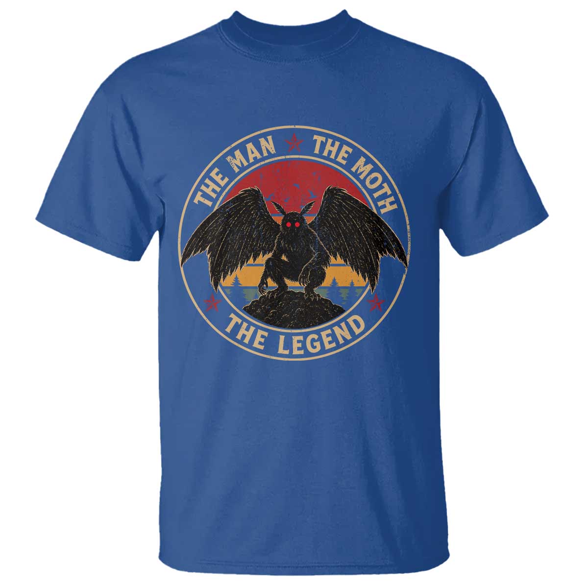 Funny Mothman The Man The Moth The Legend T Shirt Retro Folklore Creepy Cryptid