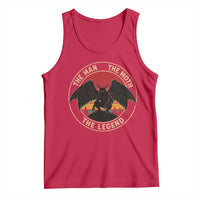 Funny Mothman The Man The Moth The Legend Tank Top Retro Folklore Creepy Cryptid