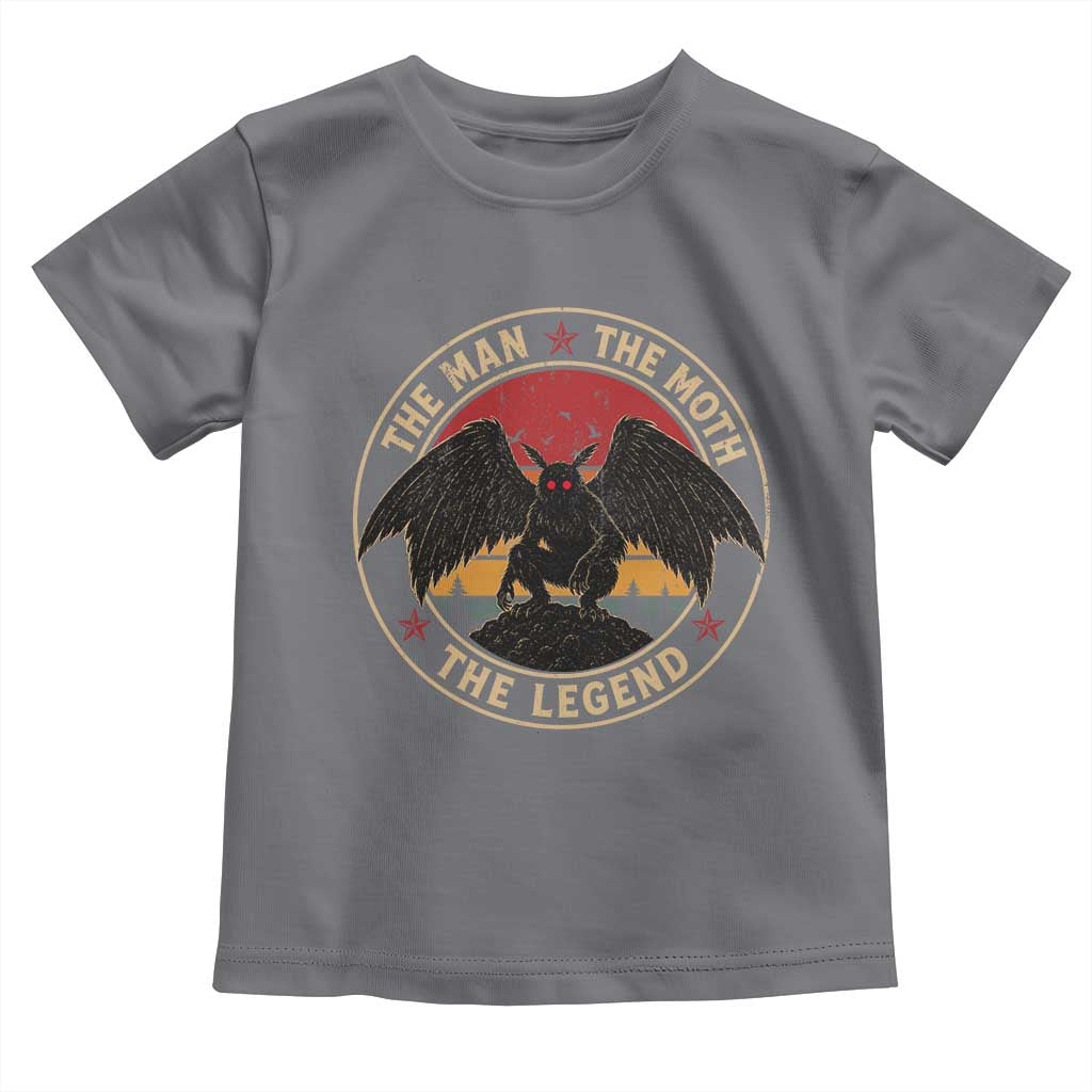 Funny Mothman The Man The Moth The Legend Toddler T Shirt Retro Folklore Creepy Cryptid