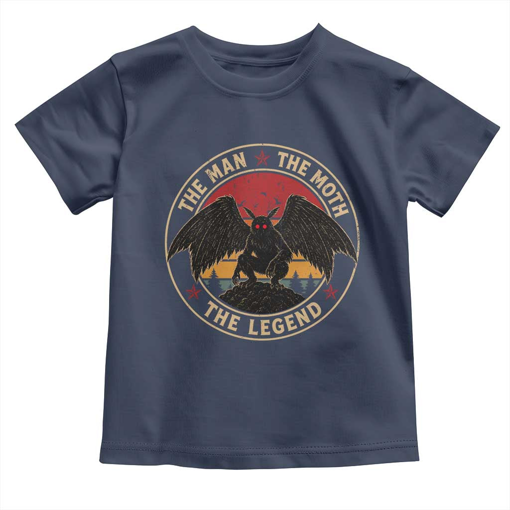 Funny Mothman The Man The Moth The Legend Toddler T Shirt Retro Folklore Creepy Cryptid