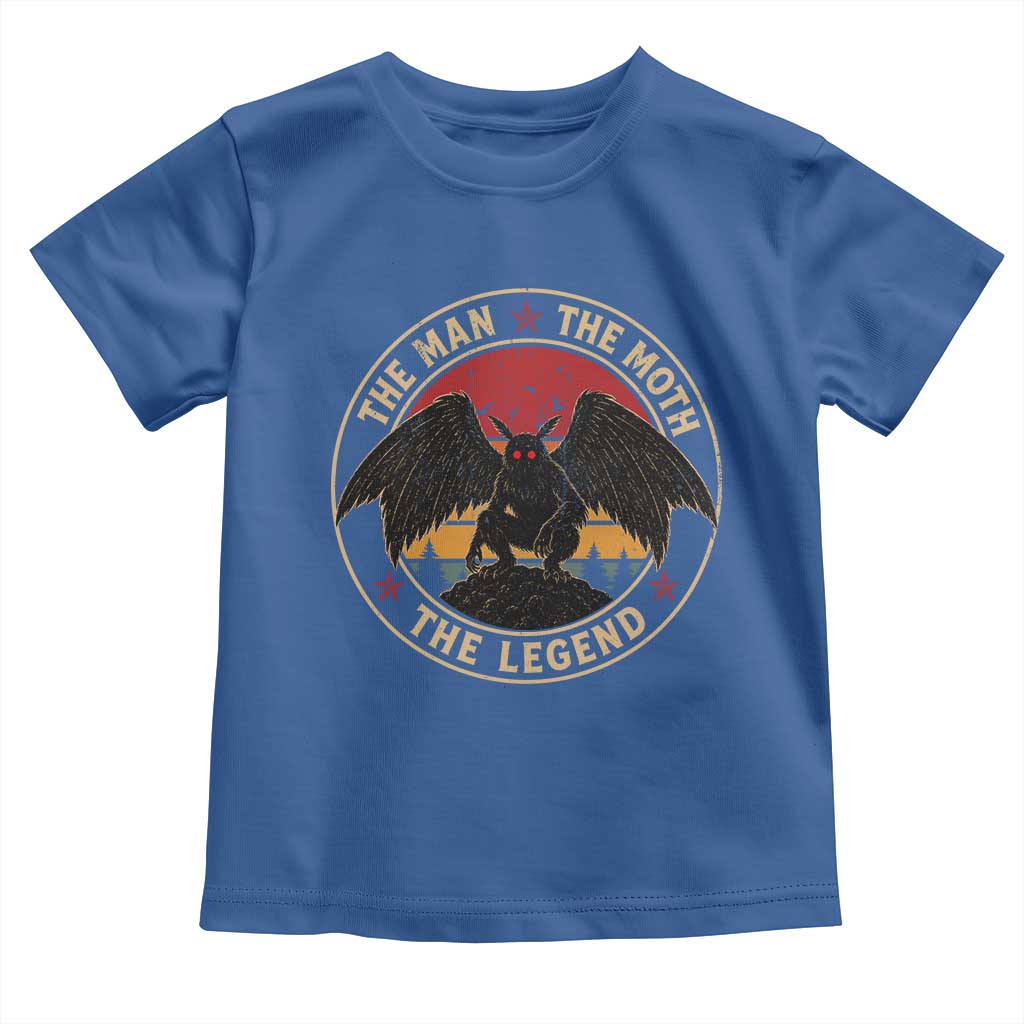 Funny Mothman The Man The Moth The Legend Toddler T Shirt Retro Folklore Creepy Cryptid