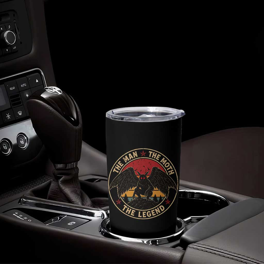 Funny Mothman The Man The Moth The Legend Tumbler Cup Retro Folklore Creepy Cryptid