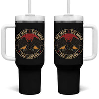 Funny Mothman The Man The Moth The Legend Tumbler With Handle Retro Folklore Creepy Cryptid