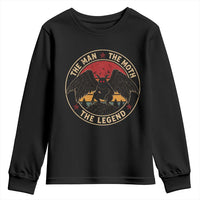 Funny Mothman The Man The Moth The Legend Youth Sweatshirt Retro Folklore Creepy Cryptid