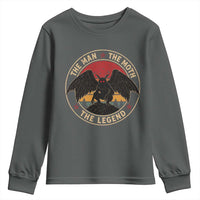 Funny Mothman The Man The Moth The Legend Youth Sweatshirt Retro Folklore Creepy Cryptid
