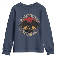 Funny Mothman The Man The Moth The Legend Youth Sweatshirt Retro Folklore Creepy Cryptid