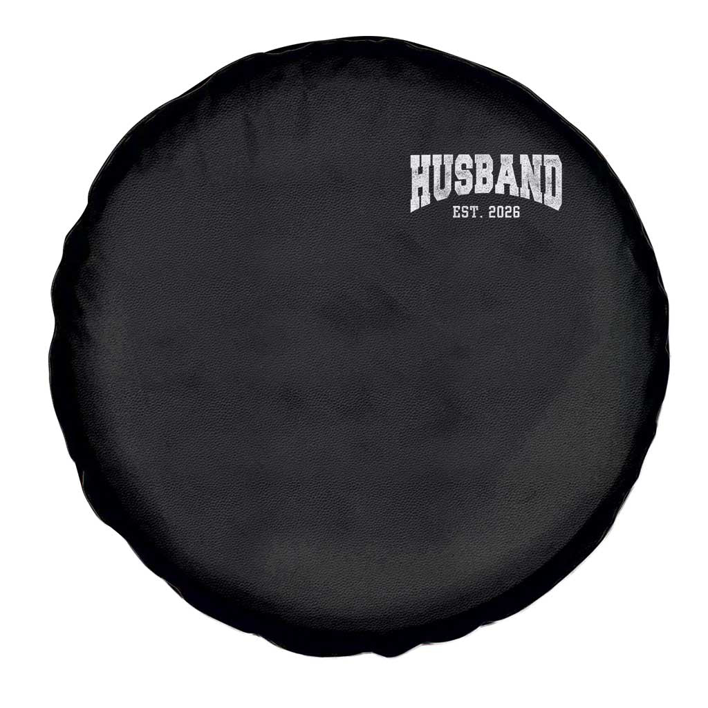 Husband Est 2026 Spare Tire Cover Just Married Couple Matching Wedding Honeymoon