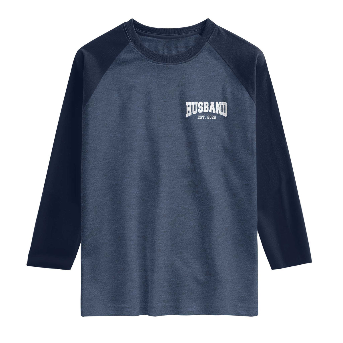 Husband Est 2026 Raglan Shirt Just Married Couple Matching Wedding Honeymoon