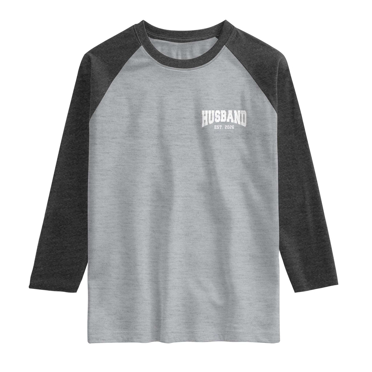 Husband Est 2026 Raglan Shirt Just Married Couple Matching Wedding Honeymoon