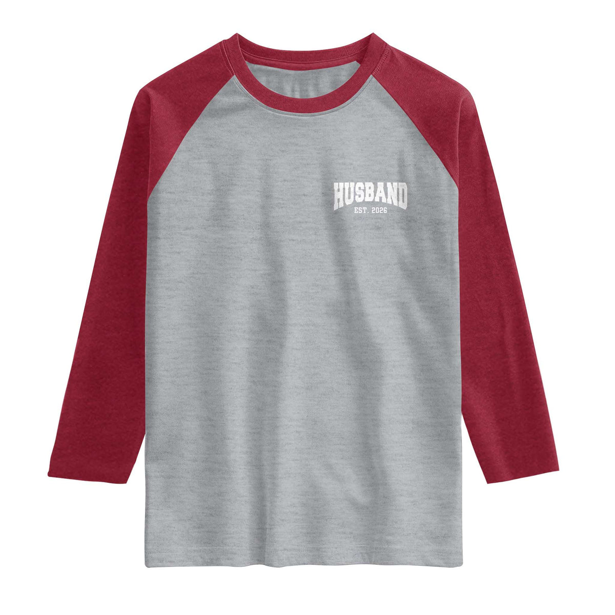 Husband Est 2026 Raglan Shirt Just Married Couple Matching Wedding Honeymoon