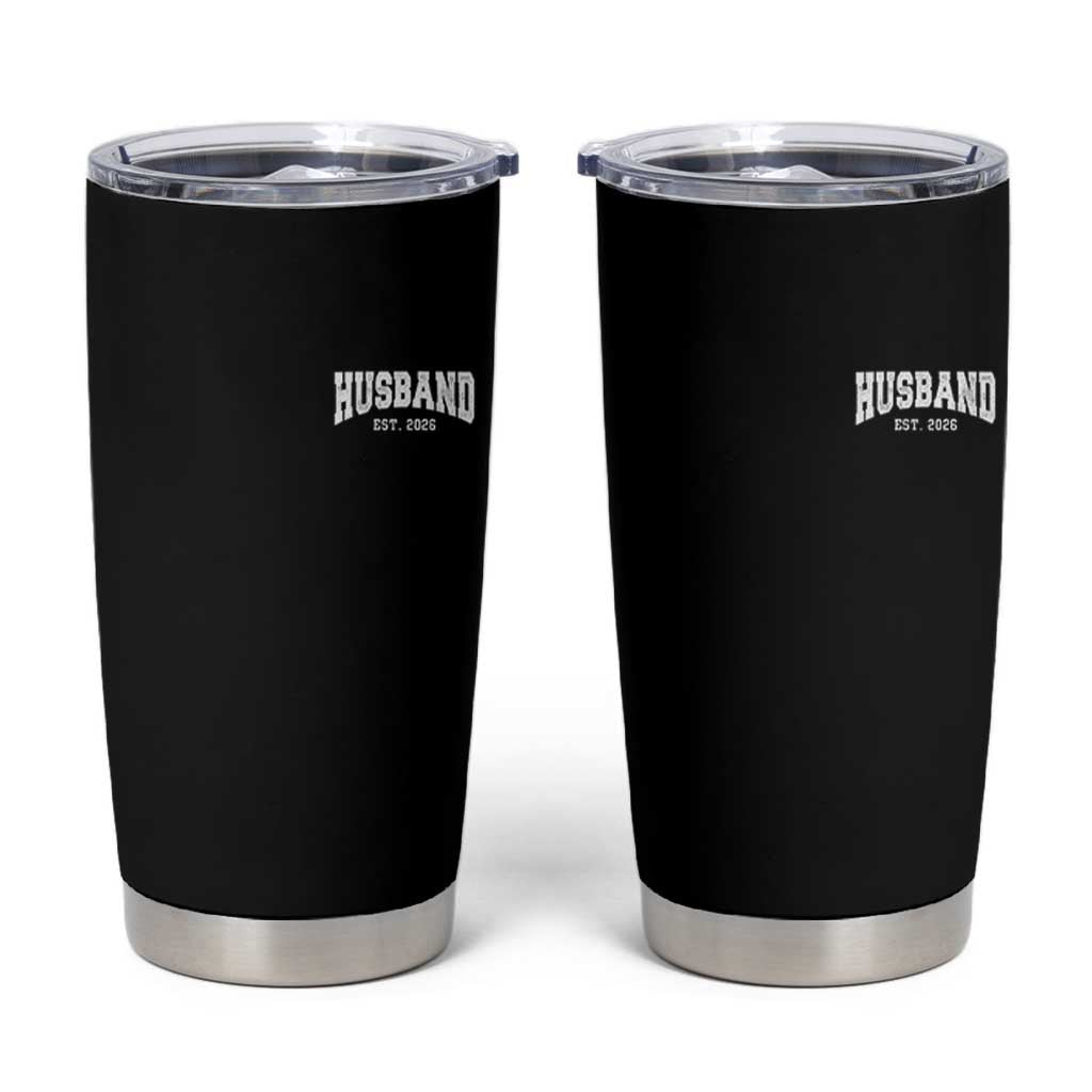Husband Est 2026 Tumbler Cup Just Married Couple Matching Wedding Honeymoon