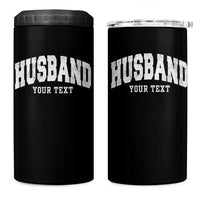 Personalized Husband 4 in 1 Can Cooler Tumbler Custom Text Name Hubby Marriage Anniversary Couple Gift