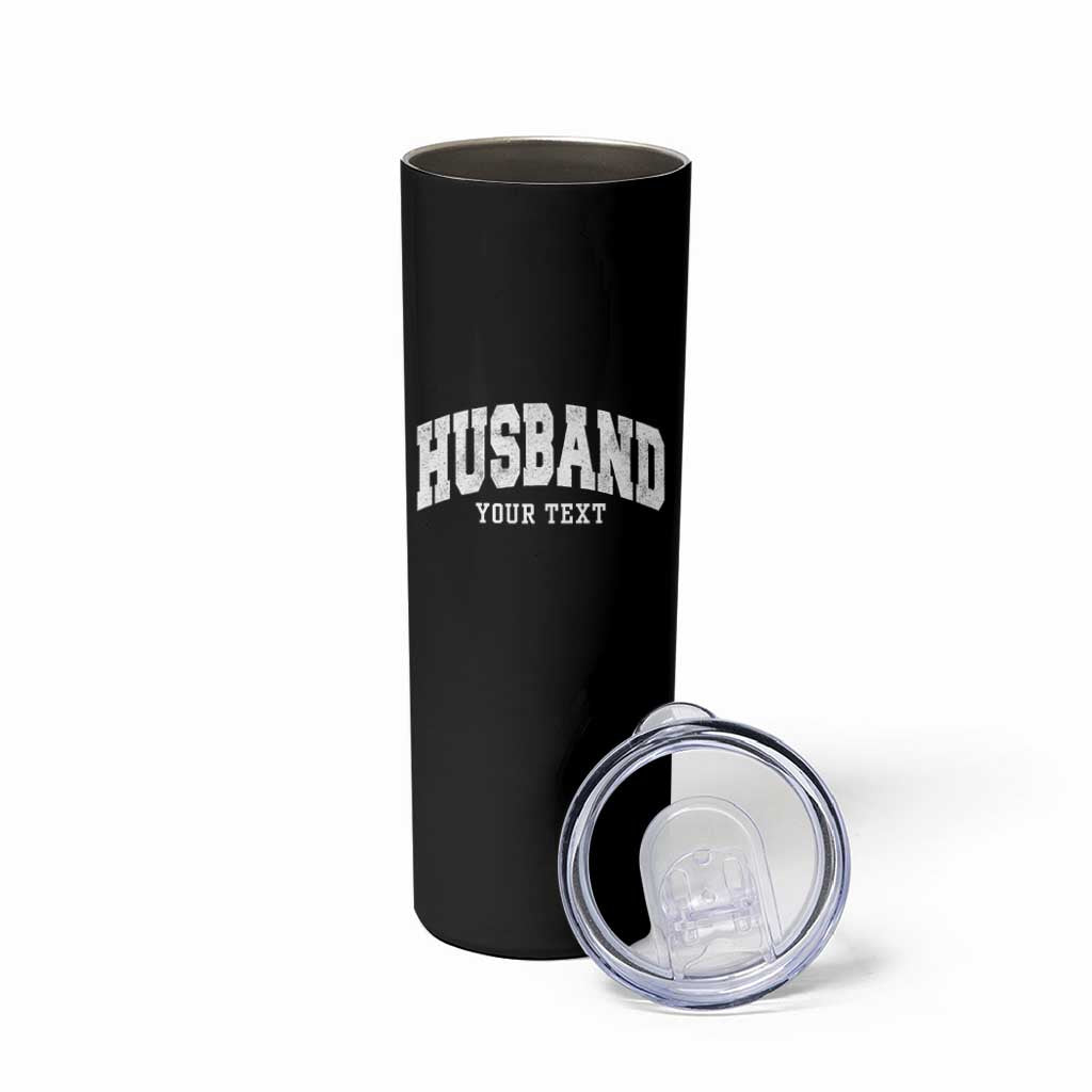 Personalized Husband Skinny Tumbler Custom Text Name Hubby Marriage Anniversary Couple Gift