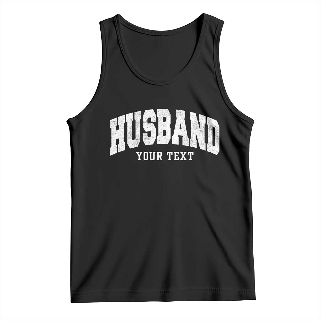 Personalized Husband Tank Top Custom Text Name Hubby Marriage Anniversary Couple Gift