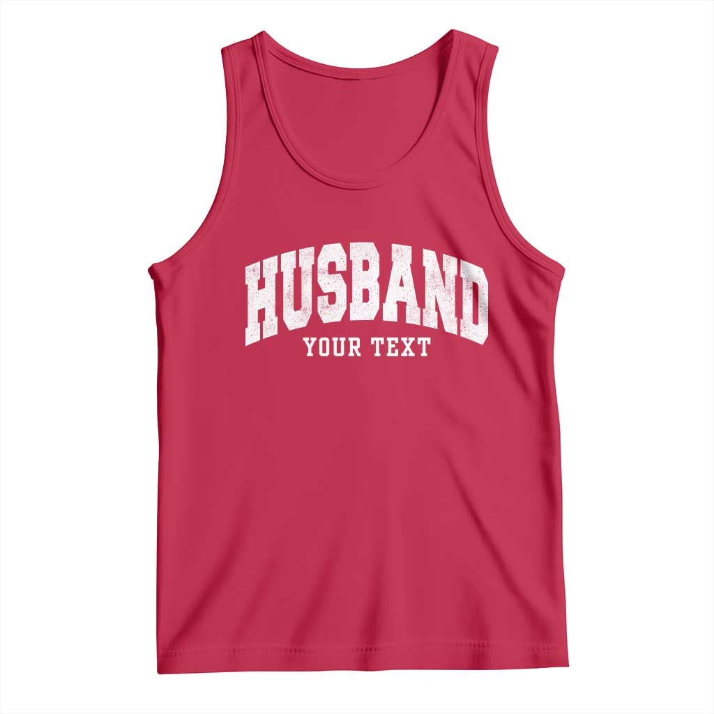 Personalized Husband Tank Top Custom Text Name Hubby Marriage Anniversary Couple Gift
