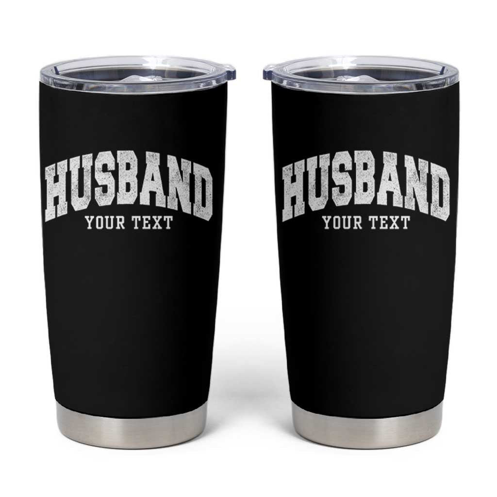 Personalized Husband Tumbler Cup Custom Text Name Hubby Marriage Anniversary Couple Gift