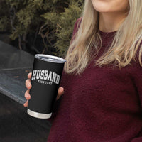 Personalized Husband Tumbler Cup Custom Text Name Hubby Marriage Anniversary Couple Gift