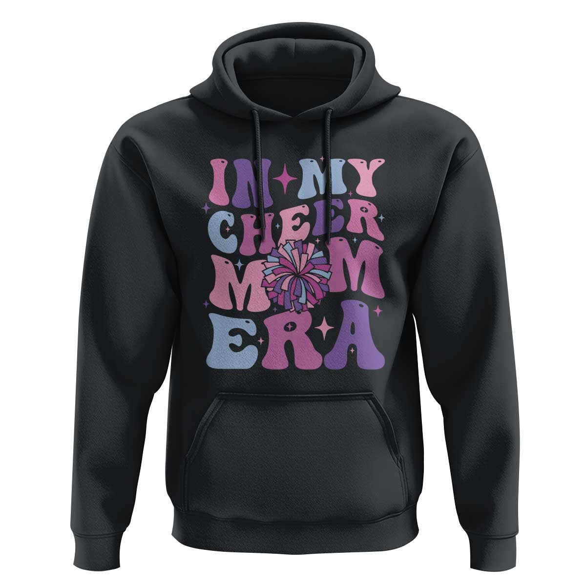 Funny Football Mom Hoodie In My Cheer Mom Era Cheerleader Pompom - Wonder Print Shop