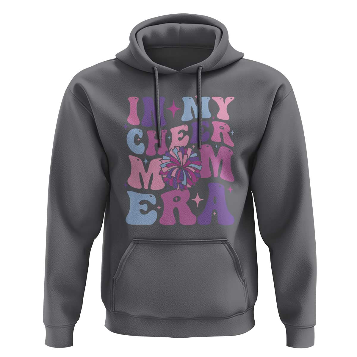 Funny Football Mom Hoodie In My Cheer Mom Era Cheerleader Pompom - Wonder Print Shop