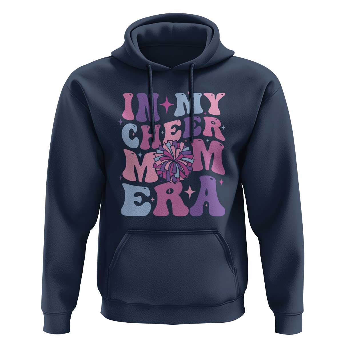 Funny Football Mom Hoodie In My Cheer Mom Era Cheerleader Pompom - Wonder Print Shop