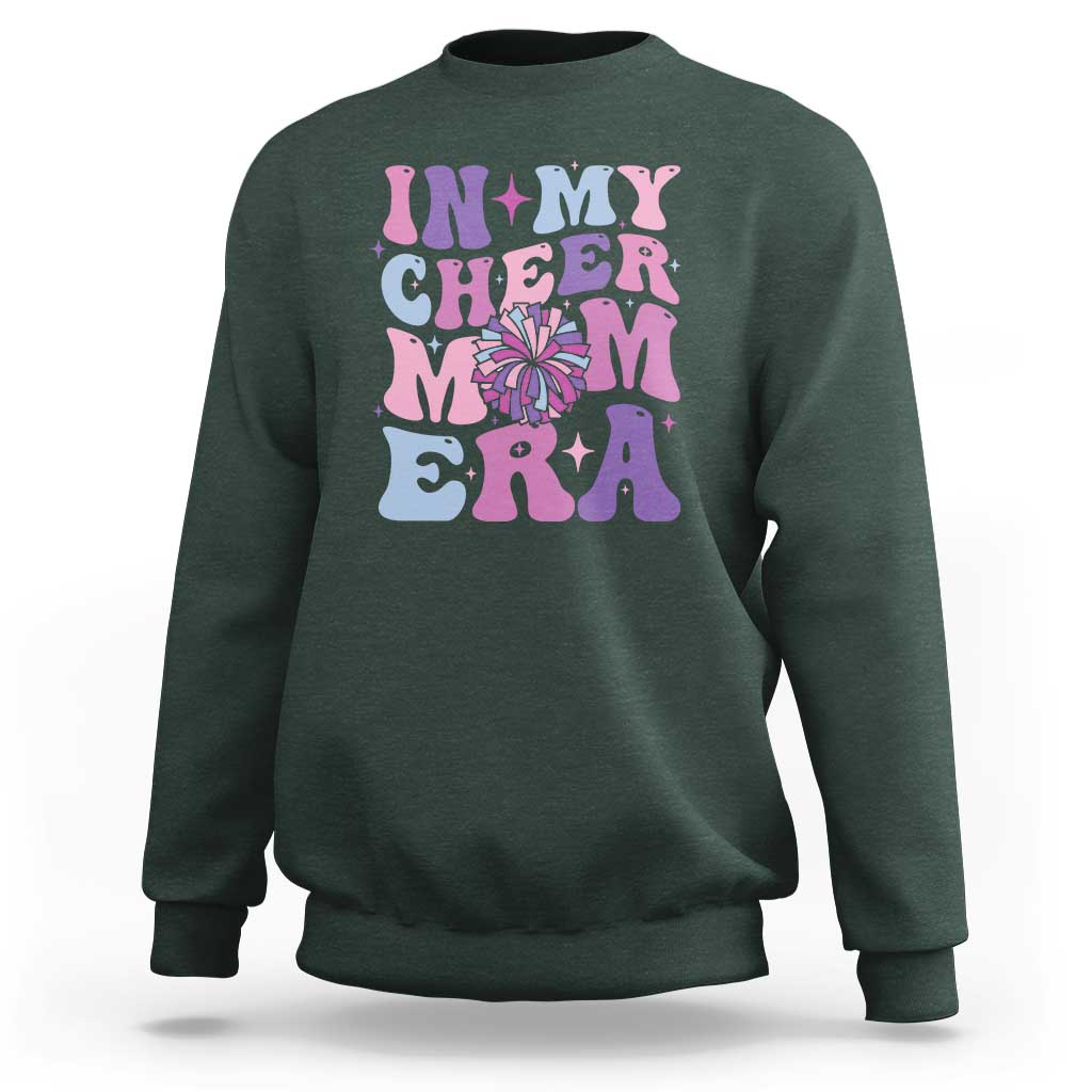 Funny Football Mom Sweatshirt In My Cheer Mom Era Cheerleader Pompom - Wonder Print Shop