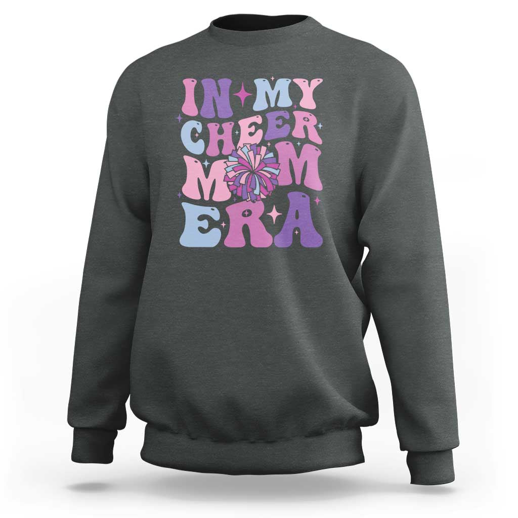 Funny Football Mom Sweatshirt In My Cheer Mom Era Cheerleader Pompom - Wonder Print Shop