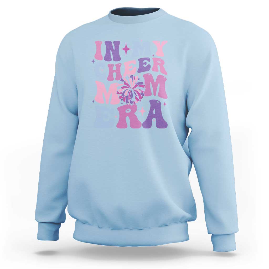 Funny Football Mom Sweatshirt In My Cheer Mom Era Cheerleader Pompom - Wonder Print Shop