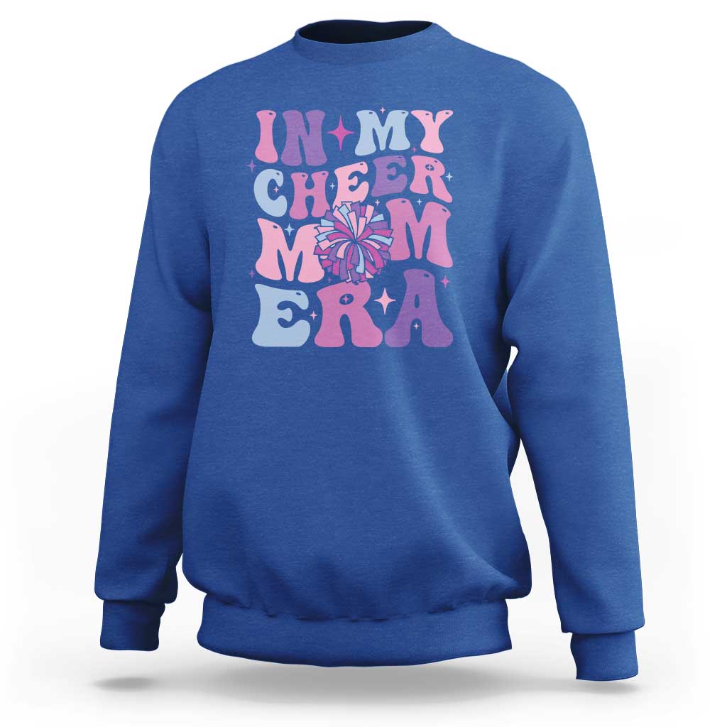 Funny Football Mom Sweatshirt In My Cheer Mom Era Cheerleader Pompom - Wonder Print Shop