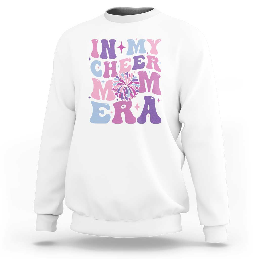 Funny Football Mom Sweatshirt In My Cheer Mom Era Cheerleader Pompom - Wonder Print Shop