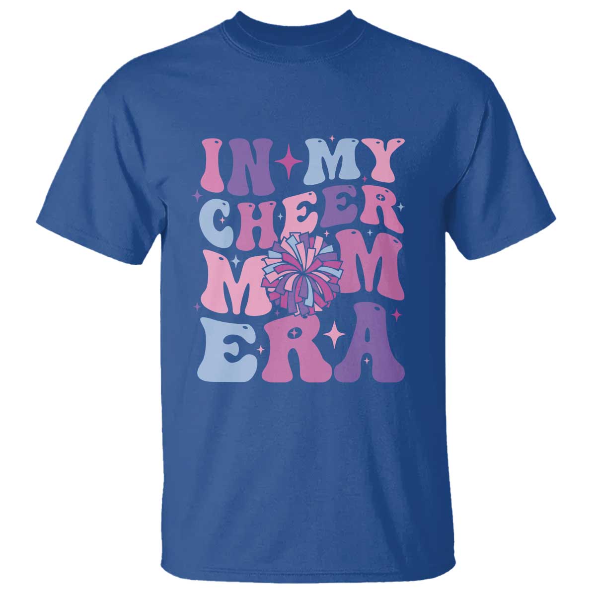 Funny Football Mom T Shirt In My Cheer Mom Era Cheerleader Pompom - Wonder Print Shop