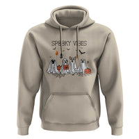 Halloween Hoodie Spooky Vibes Cute Dog Ghost Pumpkin
