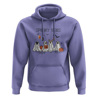 Halloween Hoodie Spooky Vibes Cute Dog Ghost Pumpkin