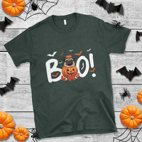 Funny French Bulldog Halloween T Shirt Boo Cute Dog Pumpkin Bat Maple Leaf Pet - Wonder Print Shop