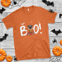 Funny French Bulldog Halloween T Shirt Boo Cute Dog Pumpkin Bat Maple Leaf Pet - Wonder Print Shop