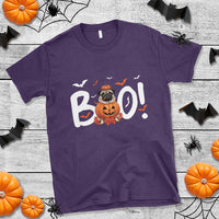 Funny French Bulldog Halloween T Shirt Boo Cute Dog Pumpkin Bat Maple Leaf Pet - Wonder Print Shop
