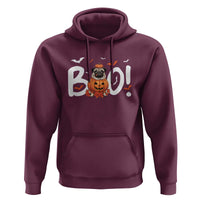 Funny French Bulldog Halloween Hoodie Boo Cute Dog Pumpkin Bat Maple Leaf Pet