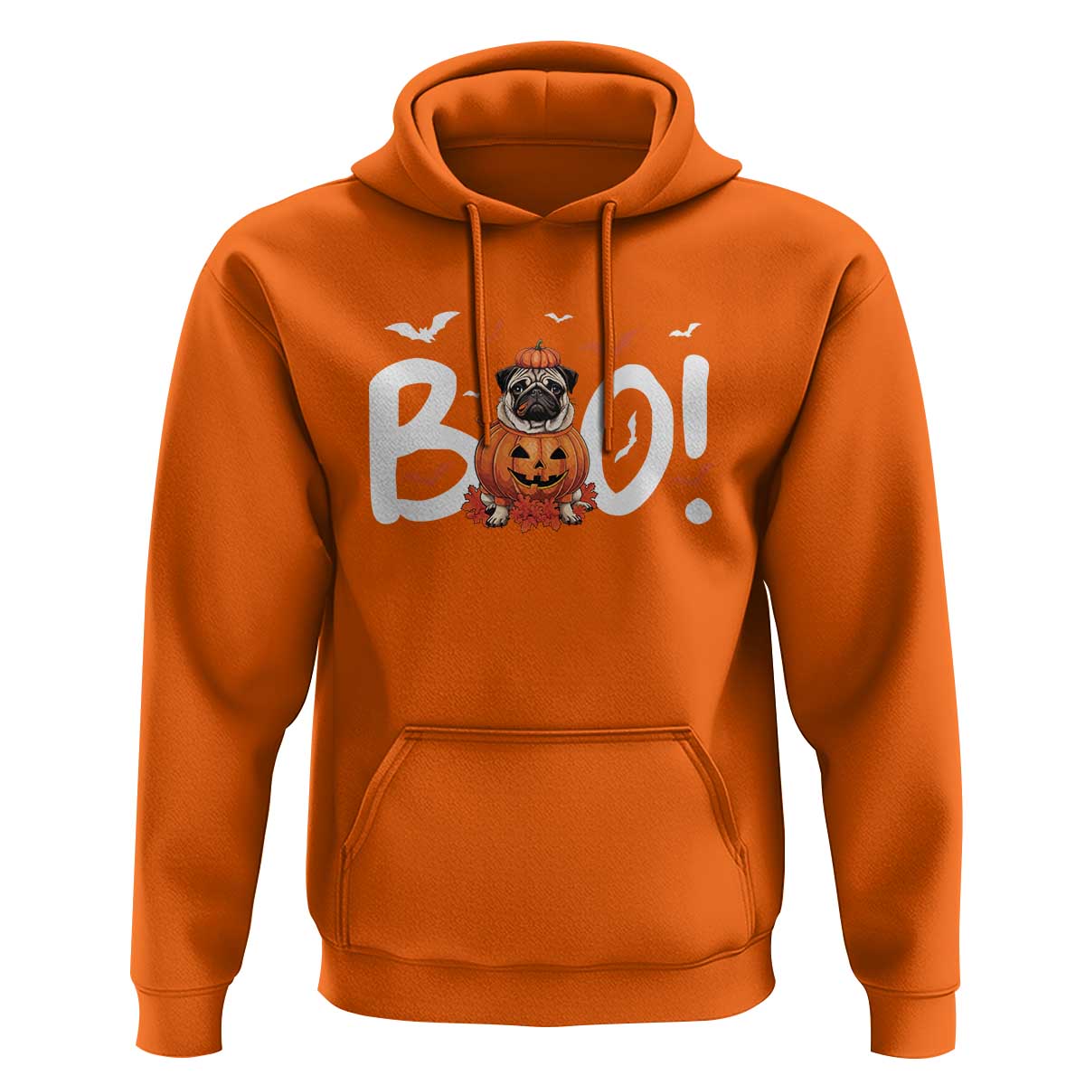 Funny French Bulldog Halloween Hoodie Boo Cute Dog Pumpkin Bat Maple Leaf Pet