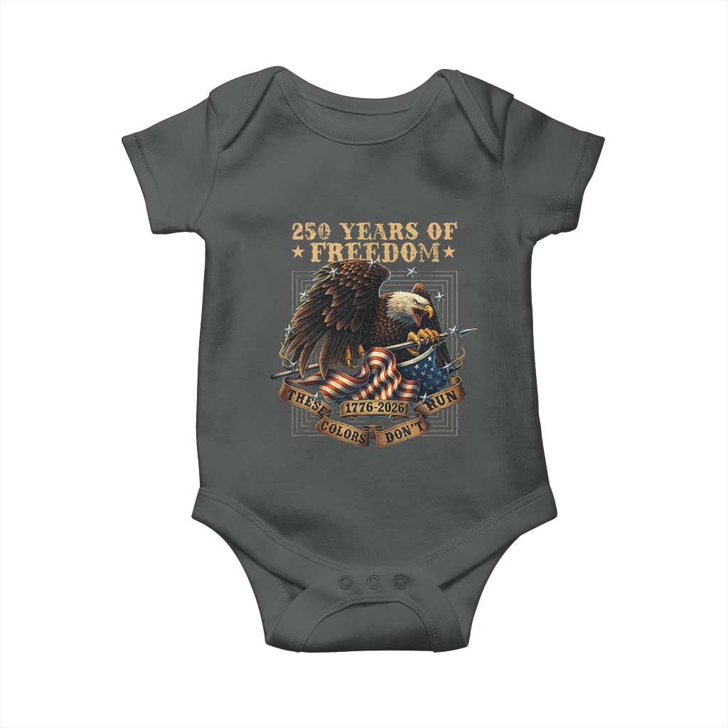 250th American Anniversary Baby Onesie 250 Years Of Freedom Independence American Flag - Wonder Print Shop