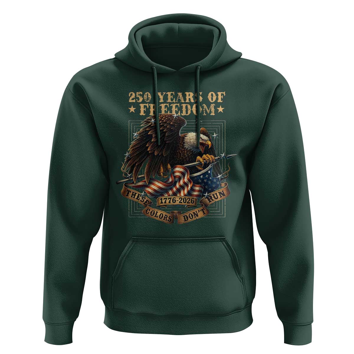 250th American Anniversary Hoodie 250 Years Of Freedom Independence American Flag - Wonder Print Shop