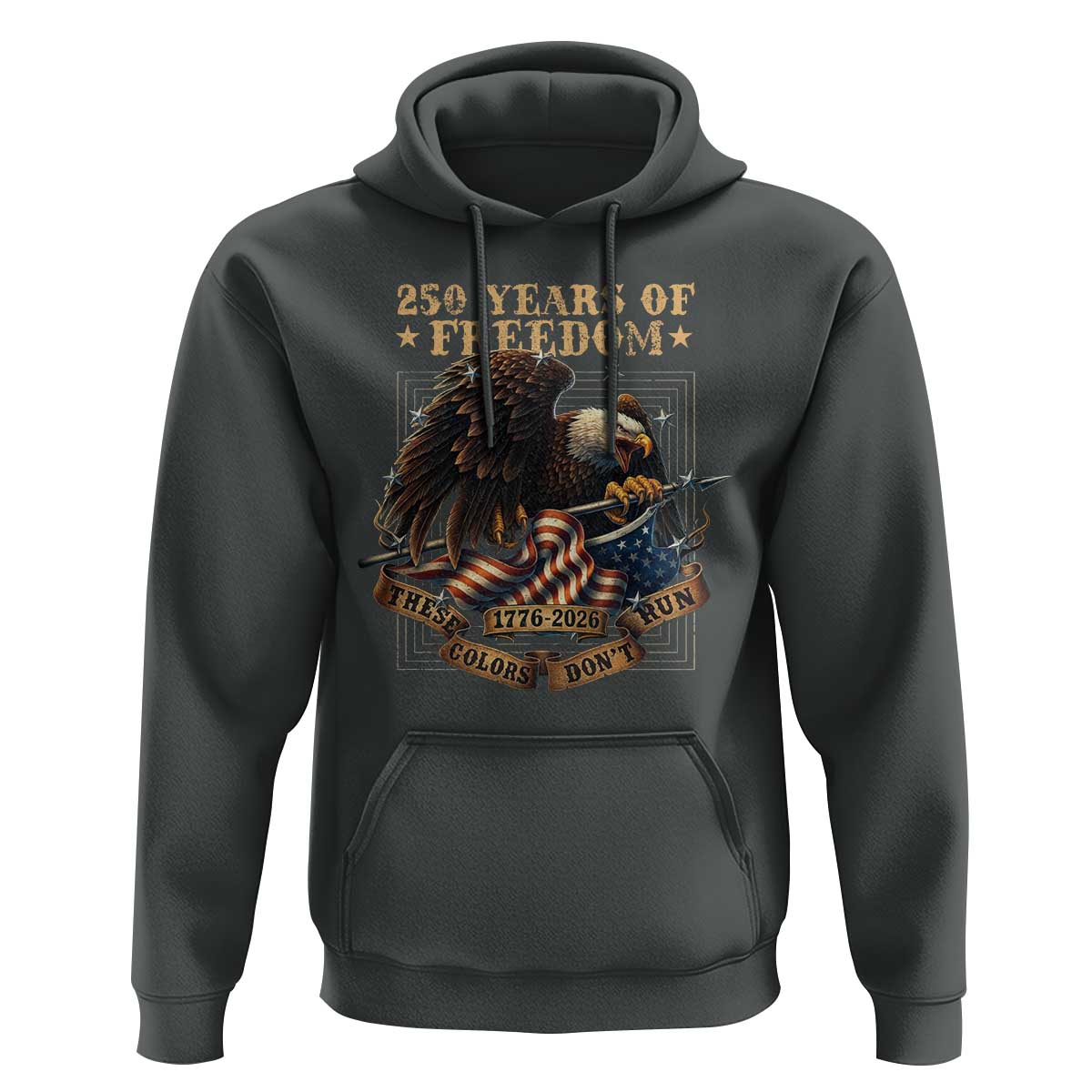 250th American Anniversary Hoodie 250 Years Of Freedom Independence American Flag - Wonder Print Shop