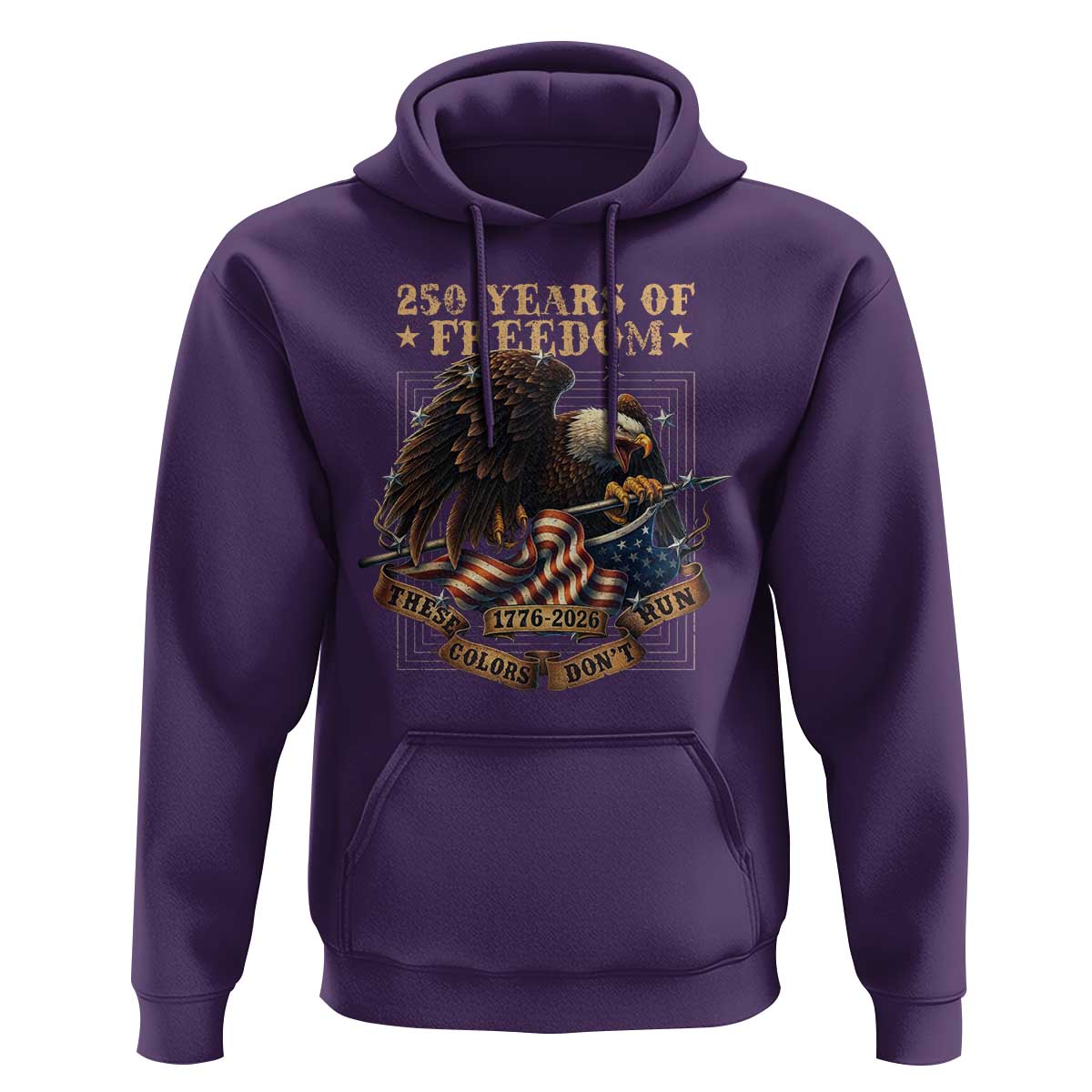 250th American Anniversary Hoodie 250 Years Of Freedom Independence American Flag - Wonder Print Shop