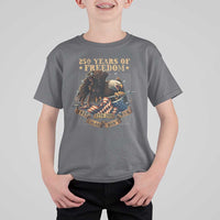 250th American Anniversary T Shirt For Kid 250 Years Of Freedom Independence American Flag - Wonder Print Shop