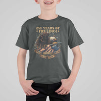 250th American Anniversary T Shirt For Kid 250 Years Of Freedom Independence American Flag - Wonder Print Shop