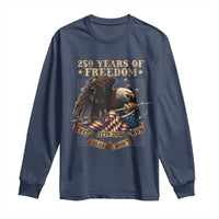250th American Anniversary Long Sleeve Shirt 250 Years Of Freedom Independence American Flag - Wonder Print Shop
