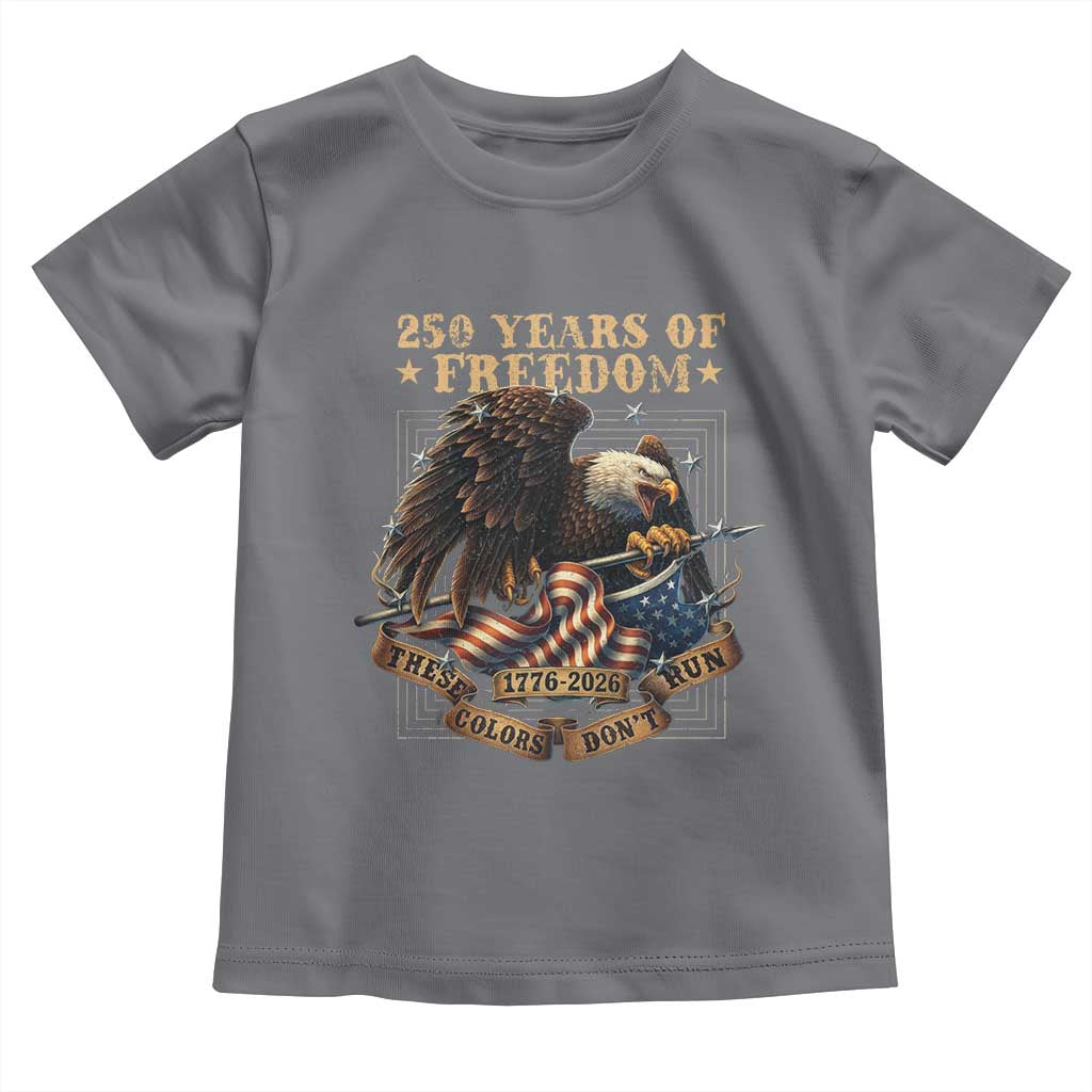 250th American Anniversary Toddler T Shirt 250 Years Of Freedom Independence American Flag - Wonder Print Shop