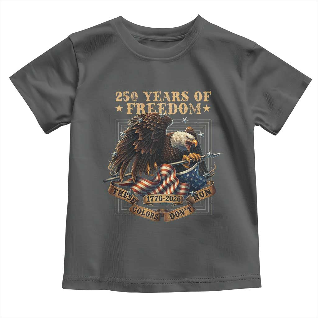 250th American Anniversary Toddler T Shirt 250 Years Of Freedom Independence American Flag - Wonder Print Shop