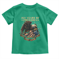 250th American Anniversary Toddler T Shirt 250 Years Of Freedom Independence American Flag - Wonder Print Shop