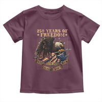 250th American Anniversary Toddler T Shirt 250 Years Of Freedom Independence American Flag - Wonder Print Shop