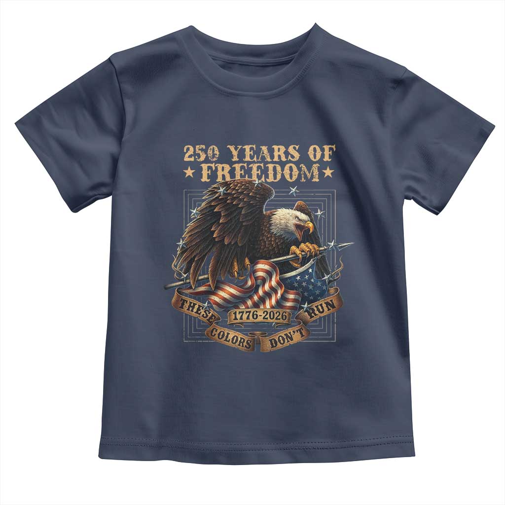 250th American Anniversary Toddler T Shirt 250 Years Of Freedom Independence American Flag - Wonder Print Shop